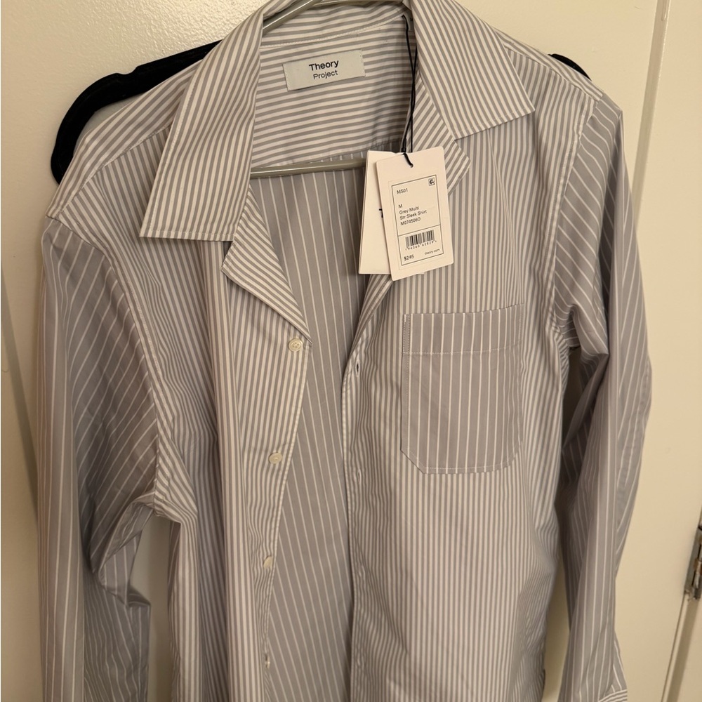 Theory Men's Pinstripe Button-Down Shirt